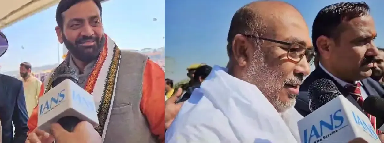 Maha Kumbh: CMs of Manipur and Haryana Immerse in Triveni Sangam