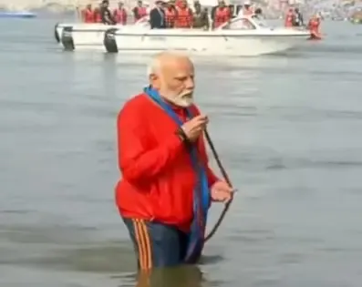 Maha Kumbh: PM Modi Immerses in Sacred Waters at Sangam