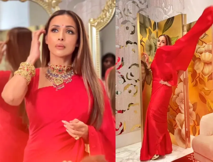 Malaika Arora Embraces Her Saree Passion