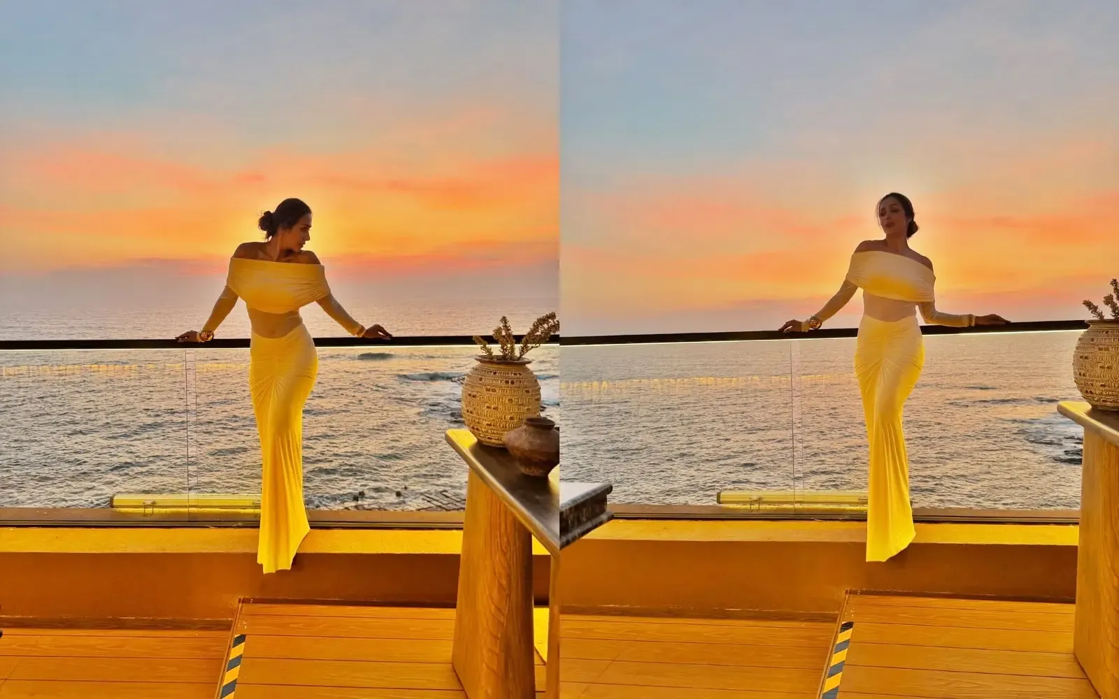 Malaika Arora showcases her svelte figure while enjoying sunset in Goa