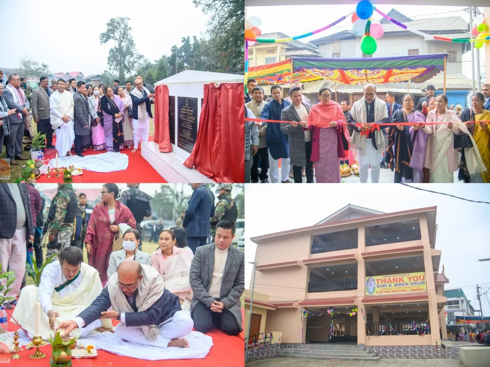 Manipur Chief Minister Unveils Two New ‘Ima Keithel’ Markets for Women Vendors