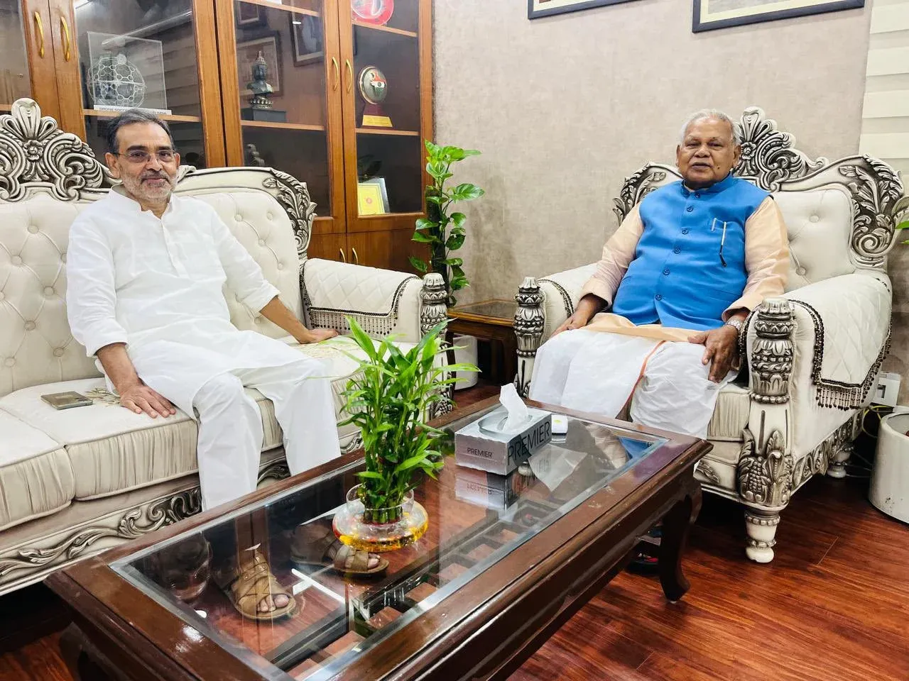 What Does the Manjhi-Kushwaha Meeting in Delhi Mean for Bihar's NDA Seat Sharing?