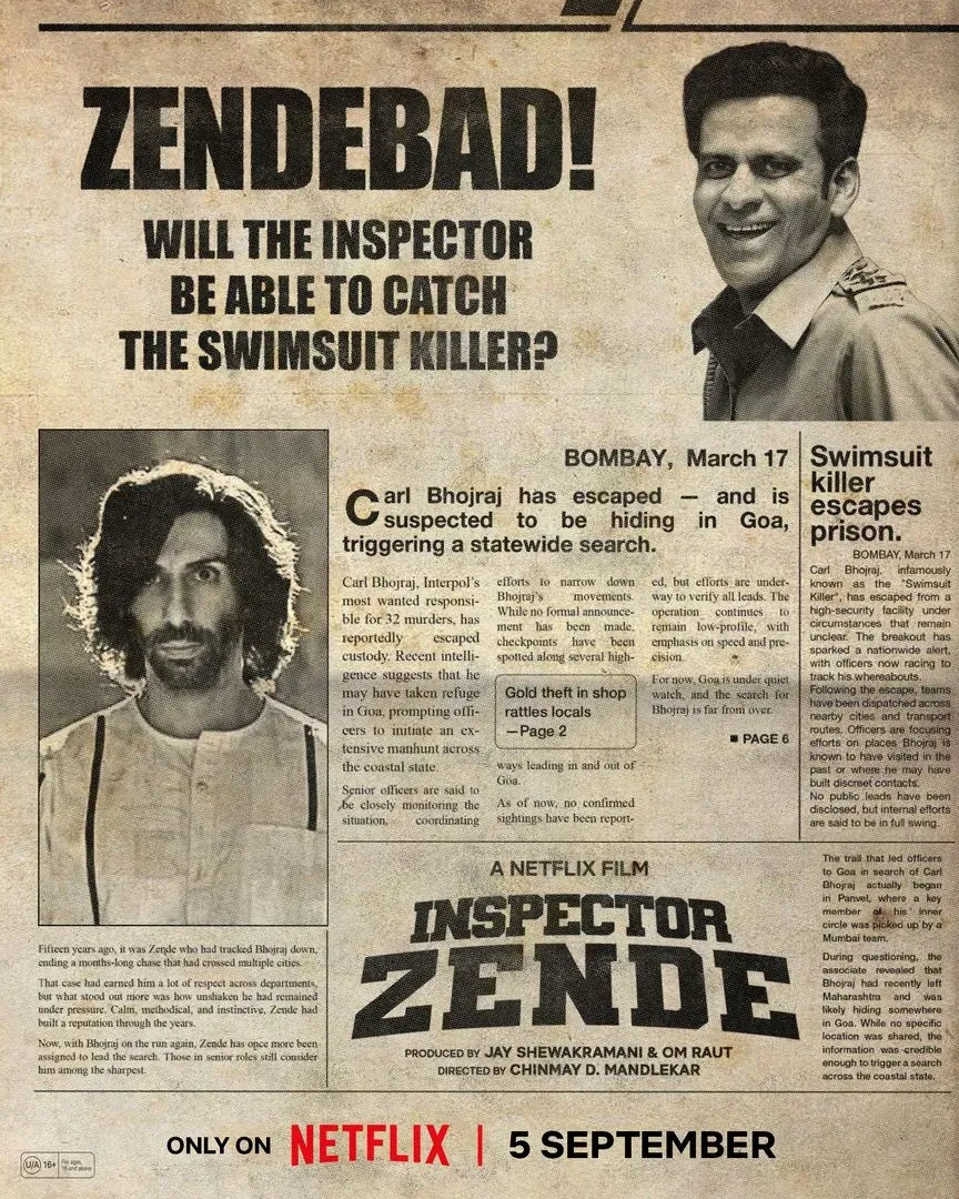 Will Manoj Bajpayee and Jim Sarbh's ‘Inspector Zende’ Captivate Audiences on September 5?