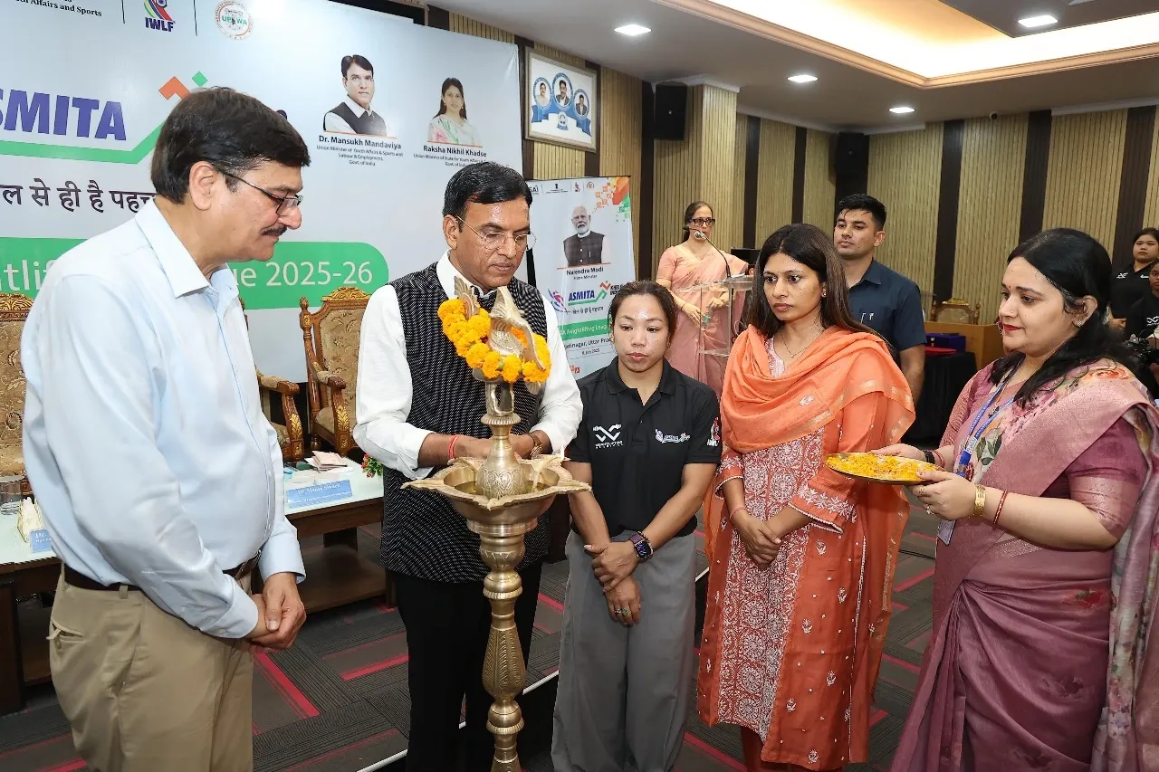 Did Mansukh Mandaviya Launch the Weightlifting League with Mirabai Chanu as a Role Model?