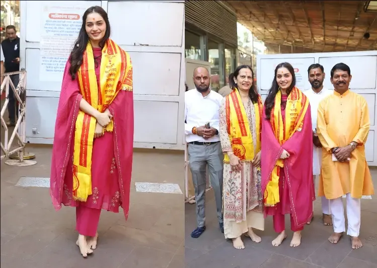 Manushi Chhillar Welcomes the New Year with Spiritual Blessings