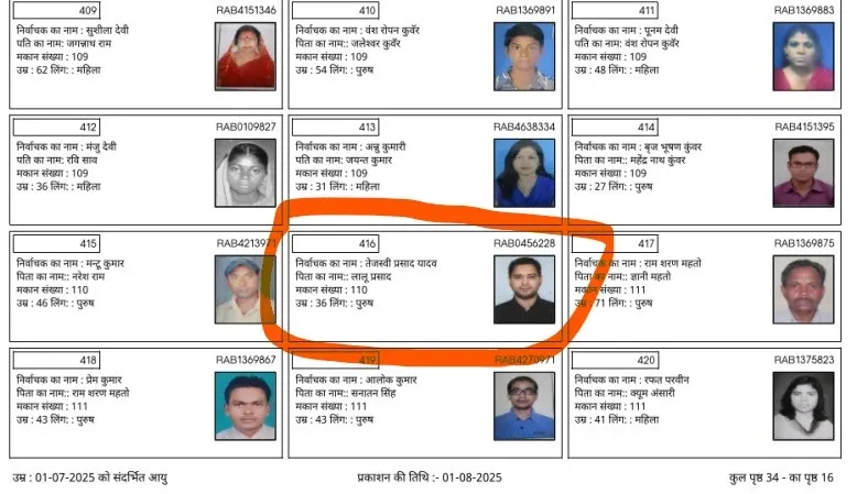 Is Tejashwi Yadav's Name Really Missing from the Bihar Voter List?