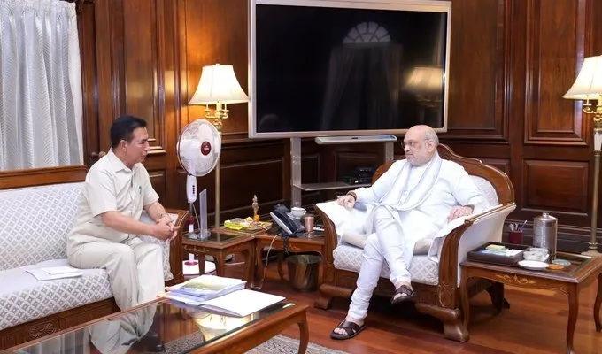 What Did Mizoram CM Discuss with HM Shah Regarding the Mizo Territorial Army?