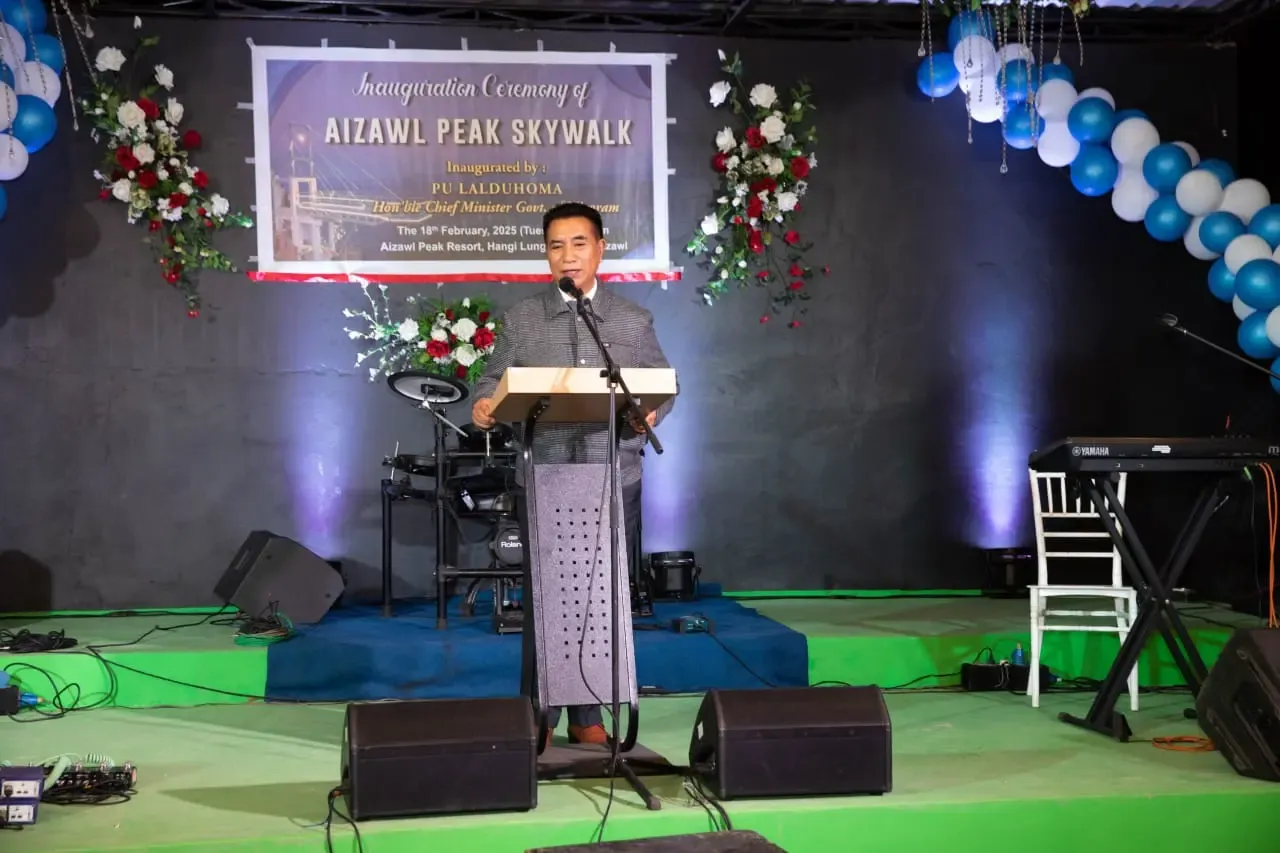 Mizoram's First Peak Resort Skywalk Launched by CM