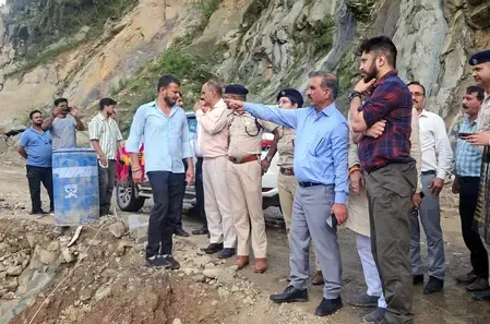 What is the extent of the monsoon devastation in Mandi, Himachal Pradesh?