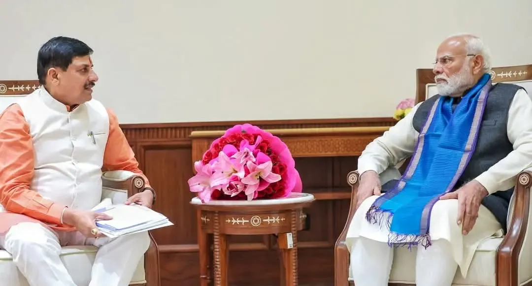 Mohan Yadav, CM of Madhya Pradesh, Engages with PM Modi for Support