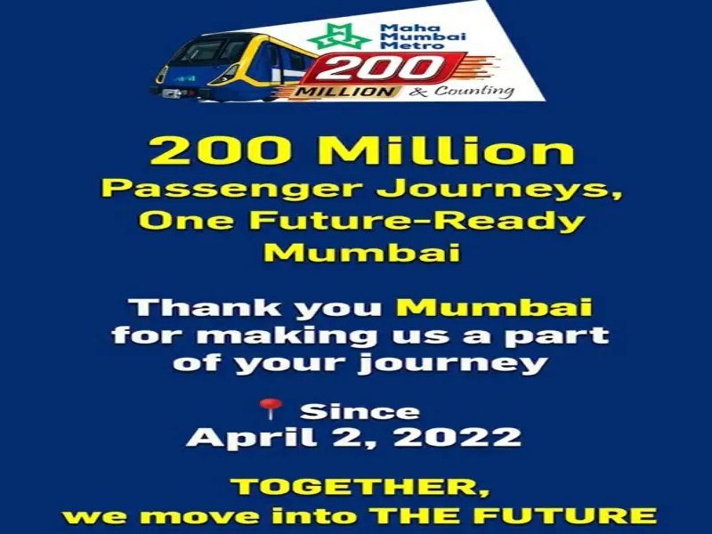 How Did Mumbai Metro Lines 2A and 7 Achieve 200 Million Rides?