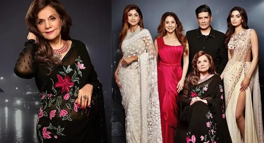 Mumtaz Dazzles in Black Saree at Manish Malhotra's Show Celebrating 'Indian Cinema's Essence'
