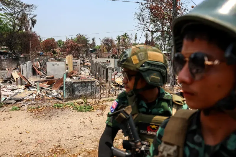 Myanmar Residents Protest Against China's Intrusion in Region