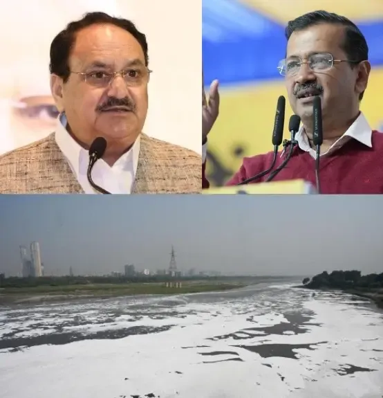 Nadda Responds to Kejriwal, Reveals High Ammonia Levels at Delhi's Borders