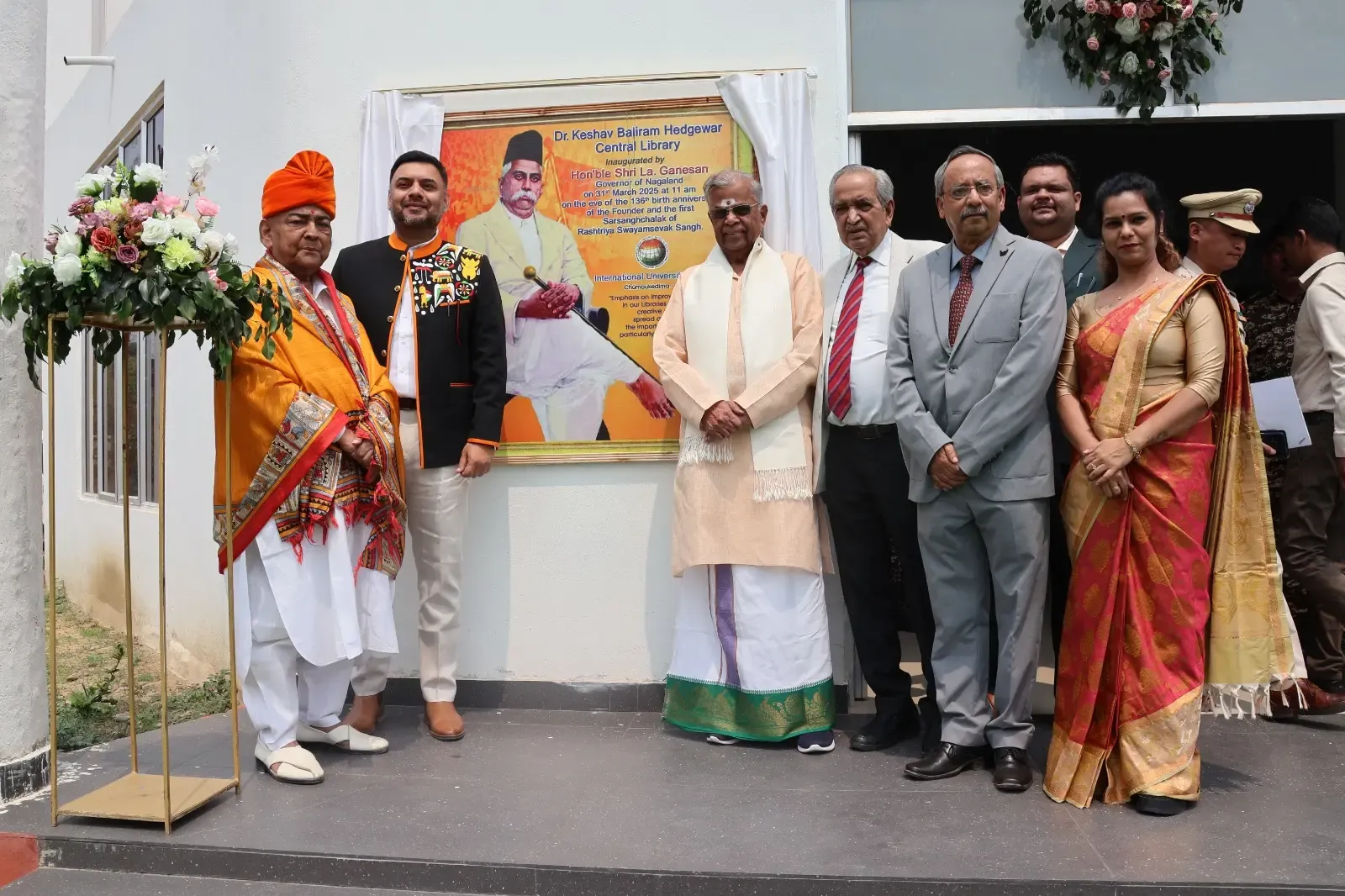 Library at Nagaland University Honors RSS Founder Hedgewar