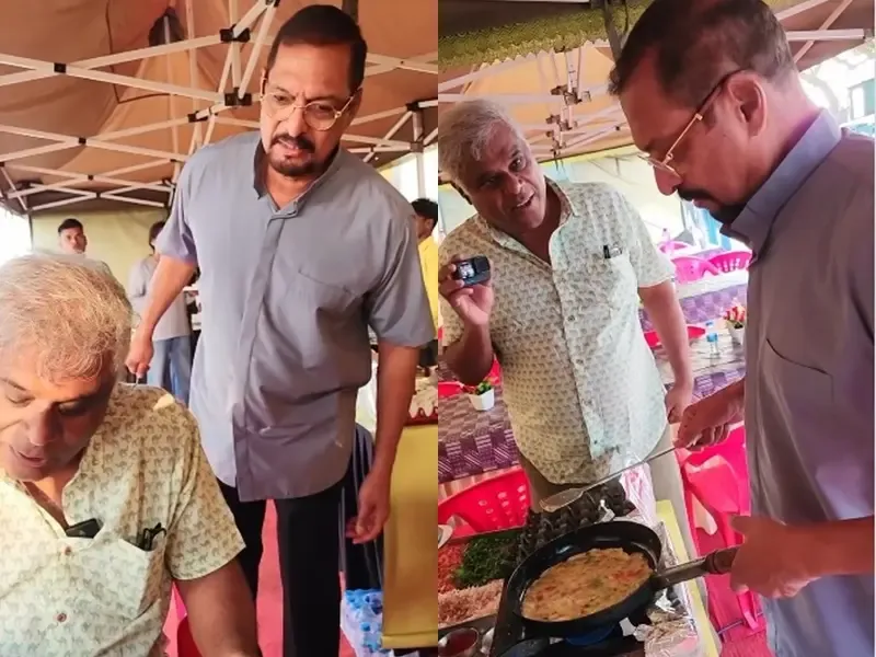 Nana Patekar Guides Ashish Vidyarthi on Omelette Flipping