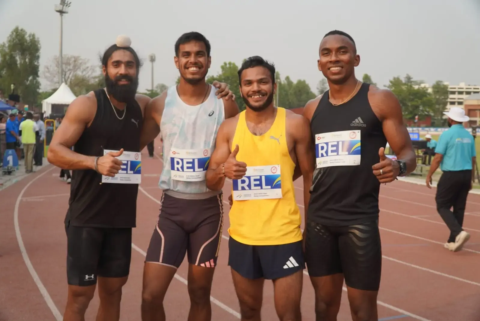 Did Gurindervir, Animesh, Manikanta, and Amlan break the men's 4x100m national record?