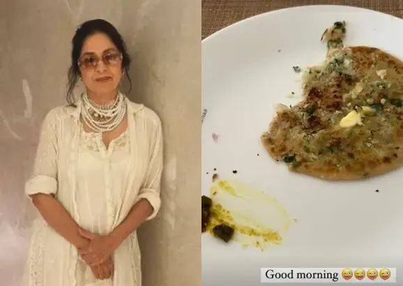 Neena Gupta’s Morning Delight: Onion Paratha Slathered in Butter