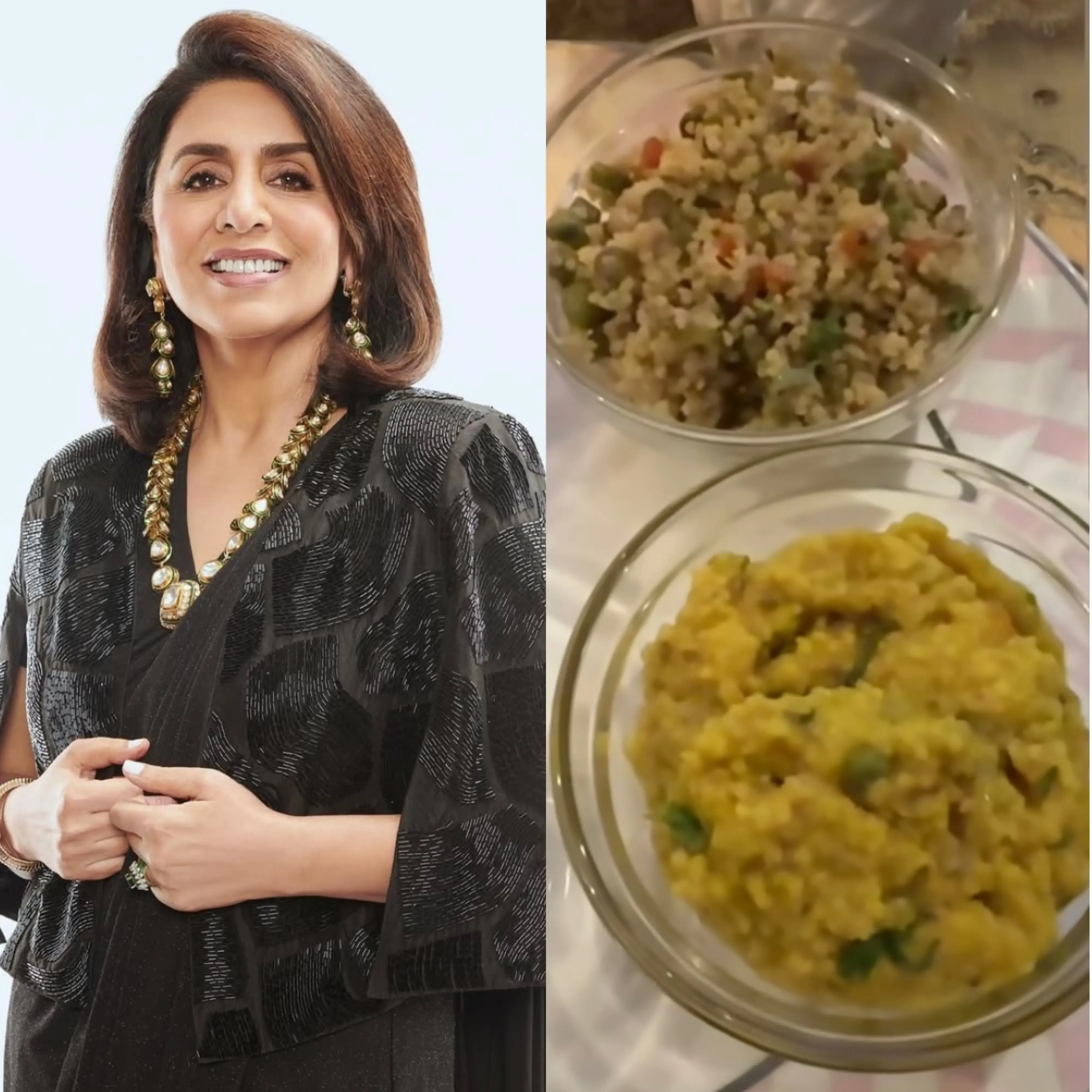 Neetu Kapoor Enjoys Millet Khichdi