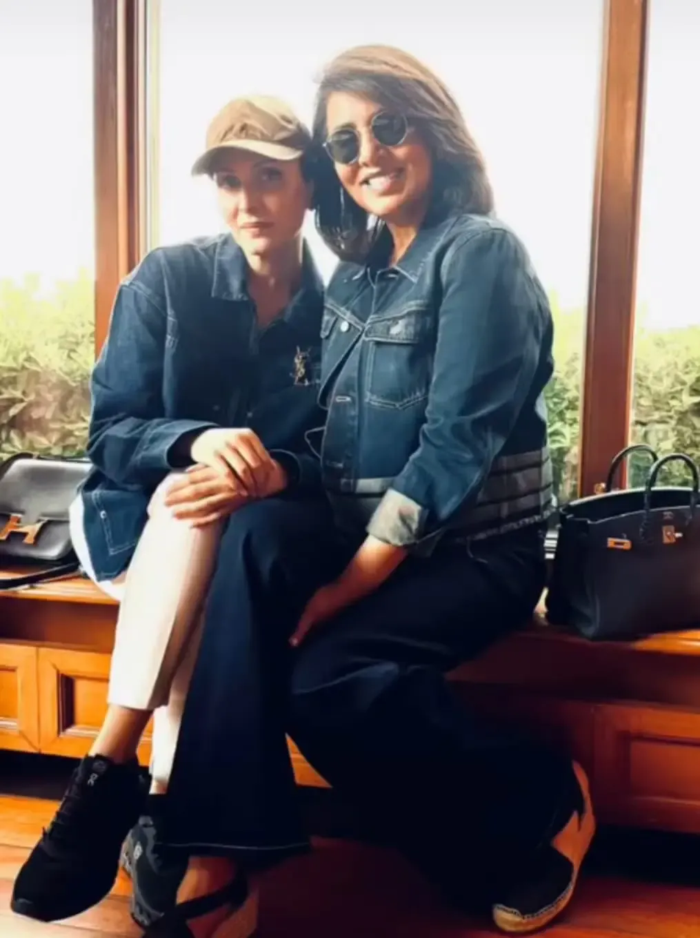 Did Neetu Kapoor Just Twin with Daughter Riddhima in Denim for Quality Time?