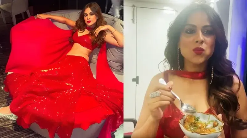 Did Nia Sharma enjoy the famous Delhi Tikki after her fast?