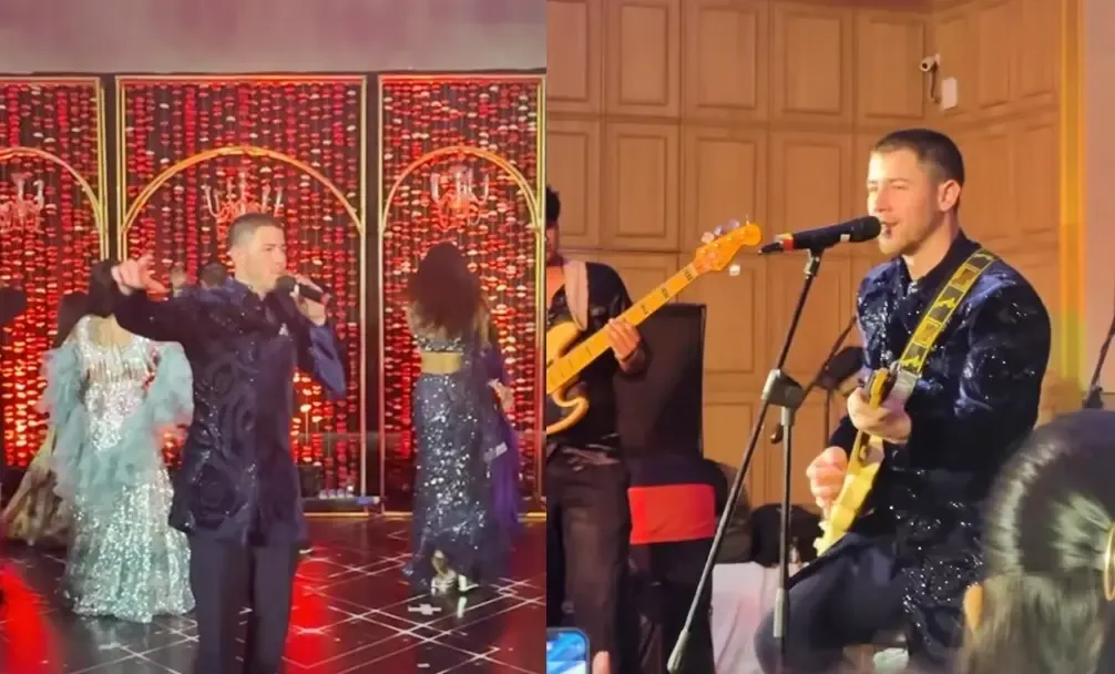 Nick Jonas Takes the Stage with ‘Maan Meri Jaan’ at Sangeet Ceremony for Brother-in-law