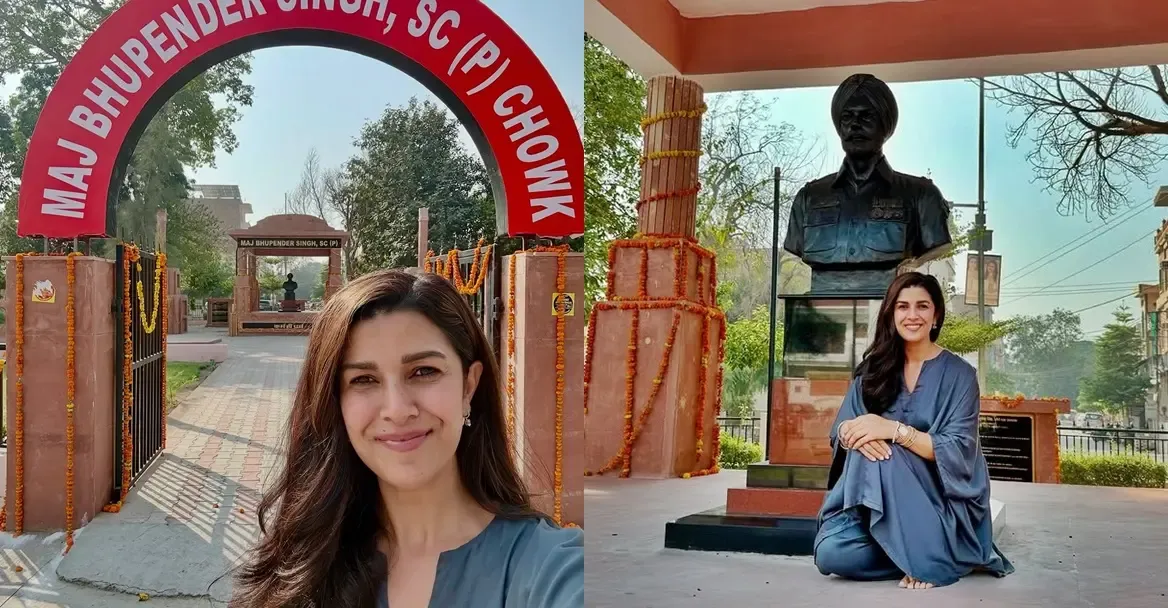 Nimrat Kaur honors father Major Bhupender Singh
