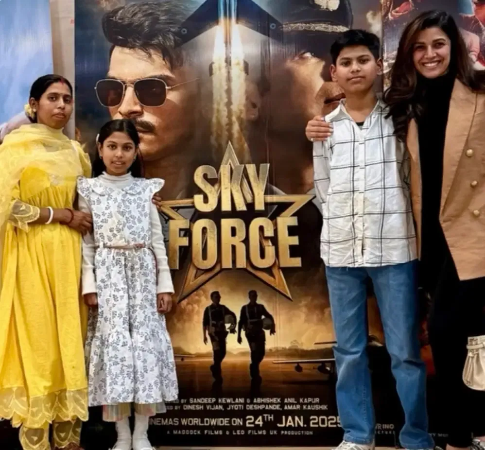 Nimrat Kaur Hosts Special Screening of ‘Sky Force’ for Househelp and Their Kids