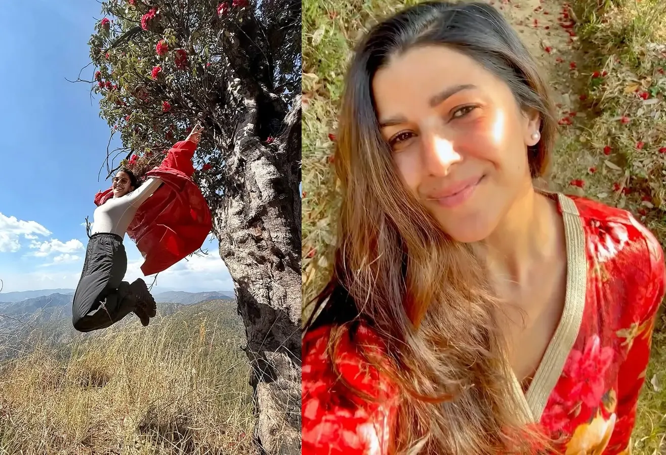 Nimrat Kaur Discovers Enchanting Buransh Blossoms in Kumaon on World Earth Day