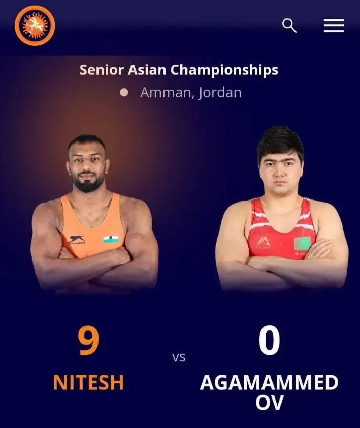 Nitesh Shines as India Secures Second Bronze at 2025 Senior Asian Wrestling Championship