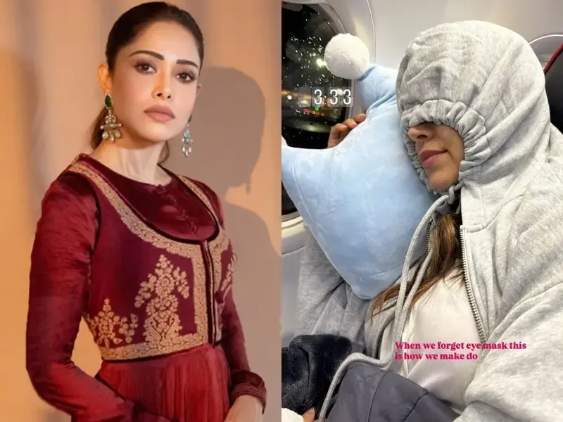 Did Nushrratt Just Share a Hilarious Eye Mask Hack?