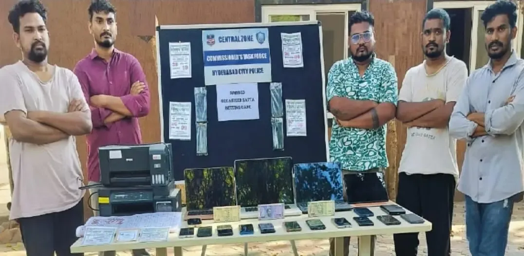 International Online Gaming Racket Disrupted in Hyderabad, Five Arrested