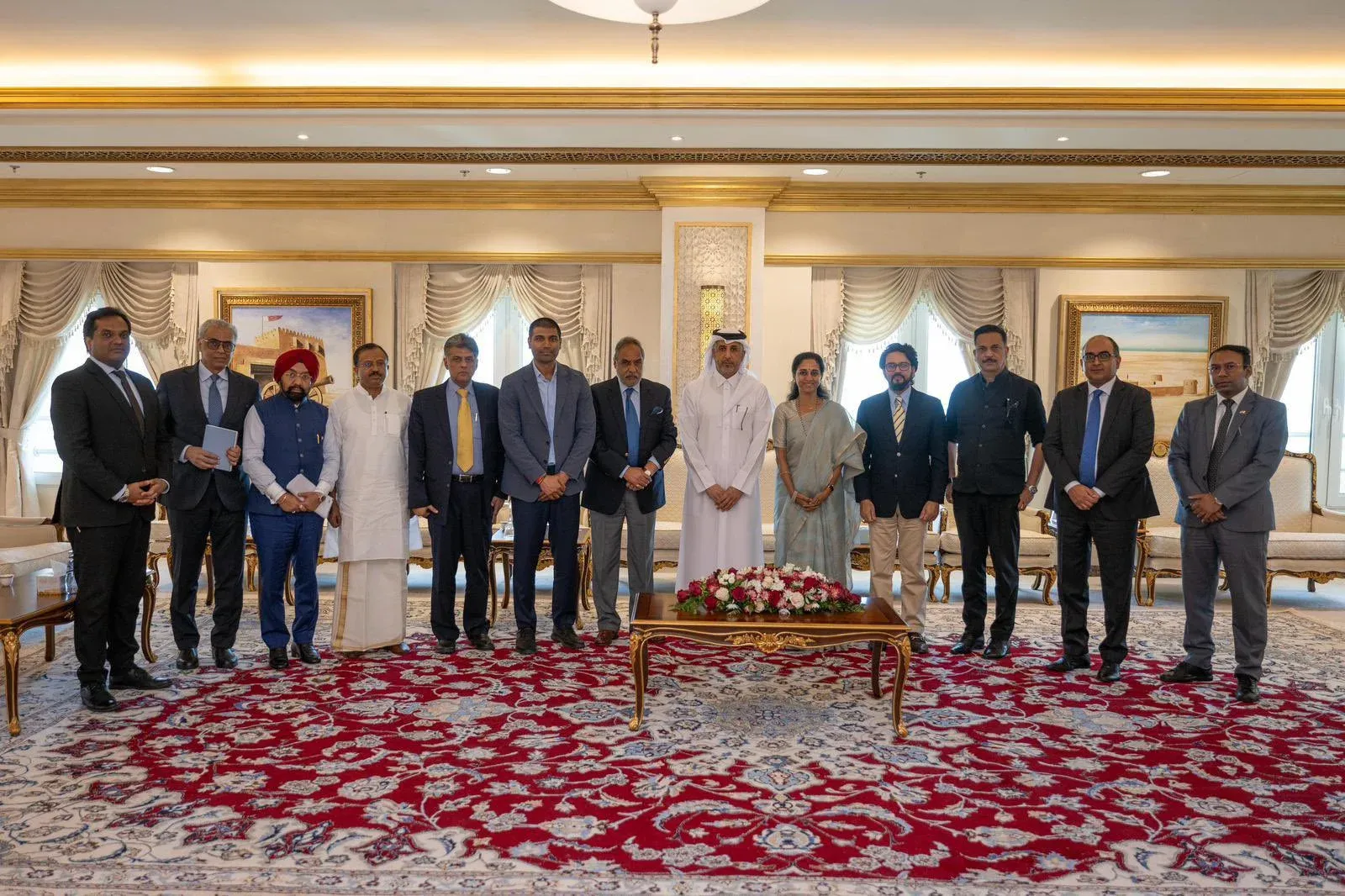 Did the Supriya Sule-led delegation successfully conclude their visit to Qatar?
