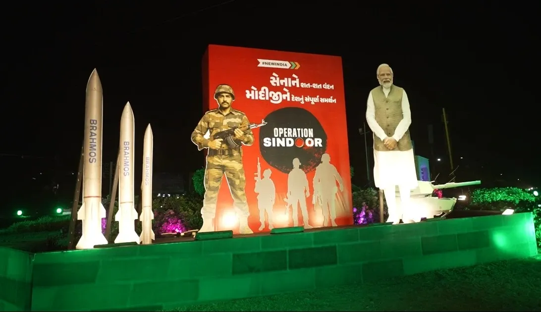 Are 'Op Sindoor' Posters and Hoardings Ready to Welcome PM Modi in Gujarat?