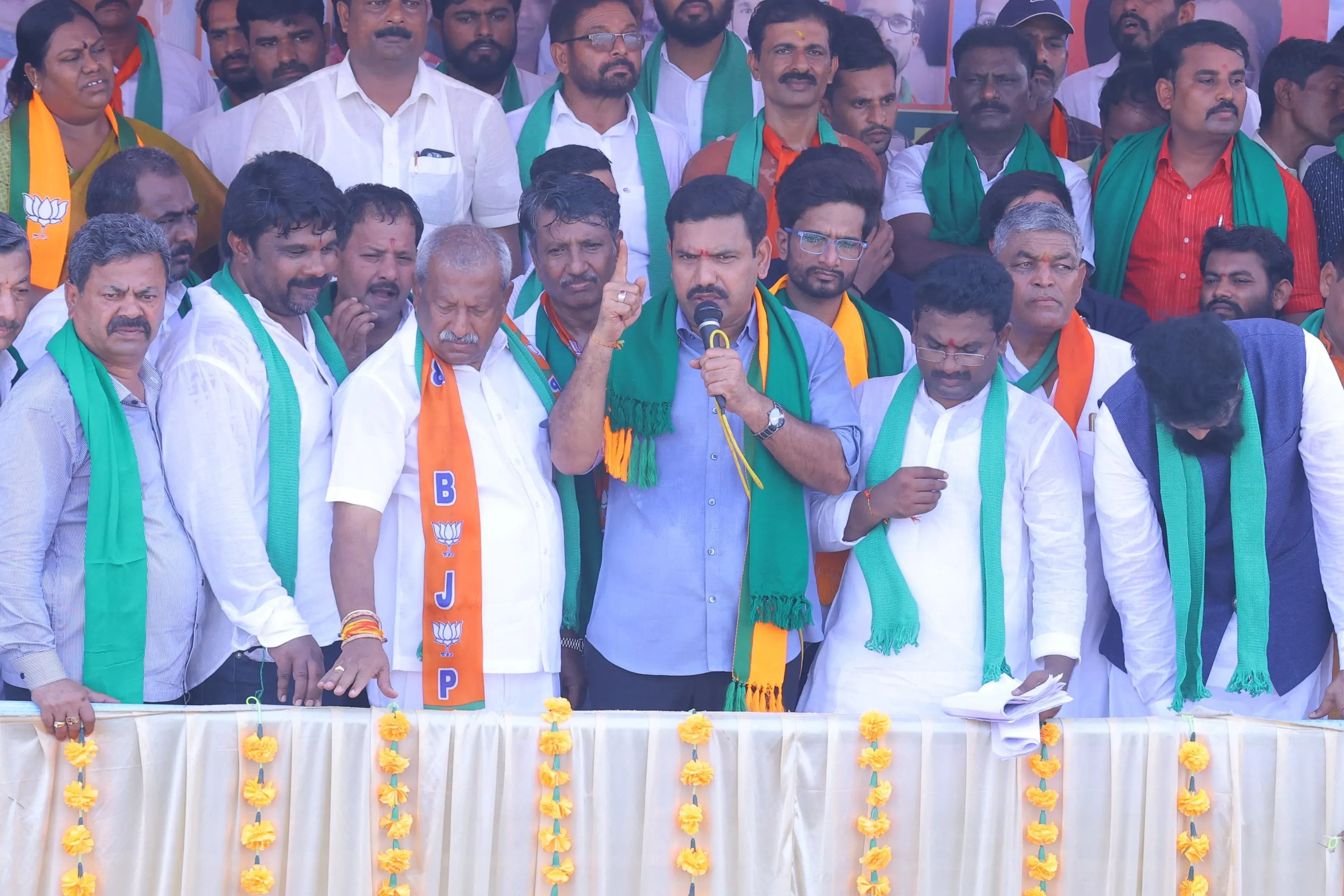 Karnataka BJP's Waqf Controversy Protests Continue for Second Day
