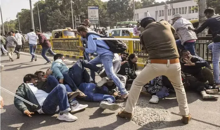 Patna Police Employ Force Against BPSC Aspirants