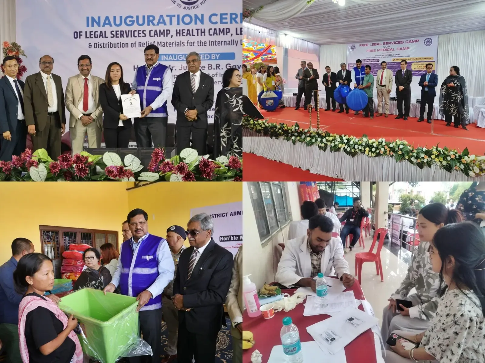 Justice Gavai Assures Quick Return of Peace to Manipur During Legal and Medical Aid Camp Launch