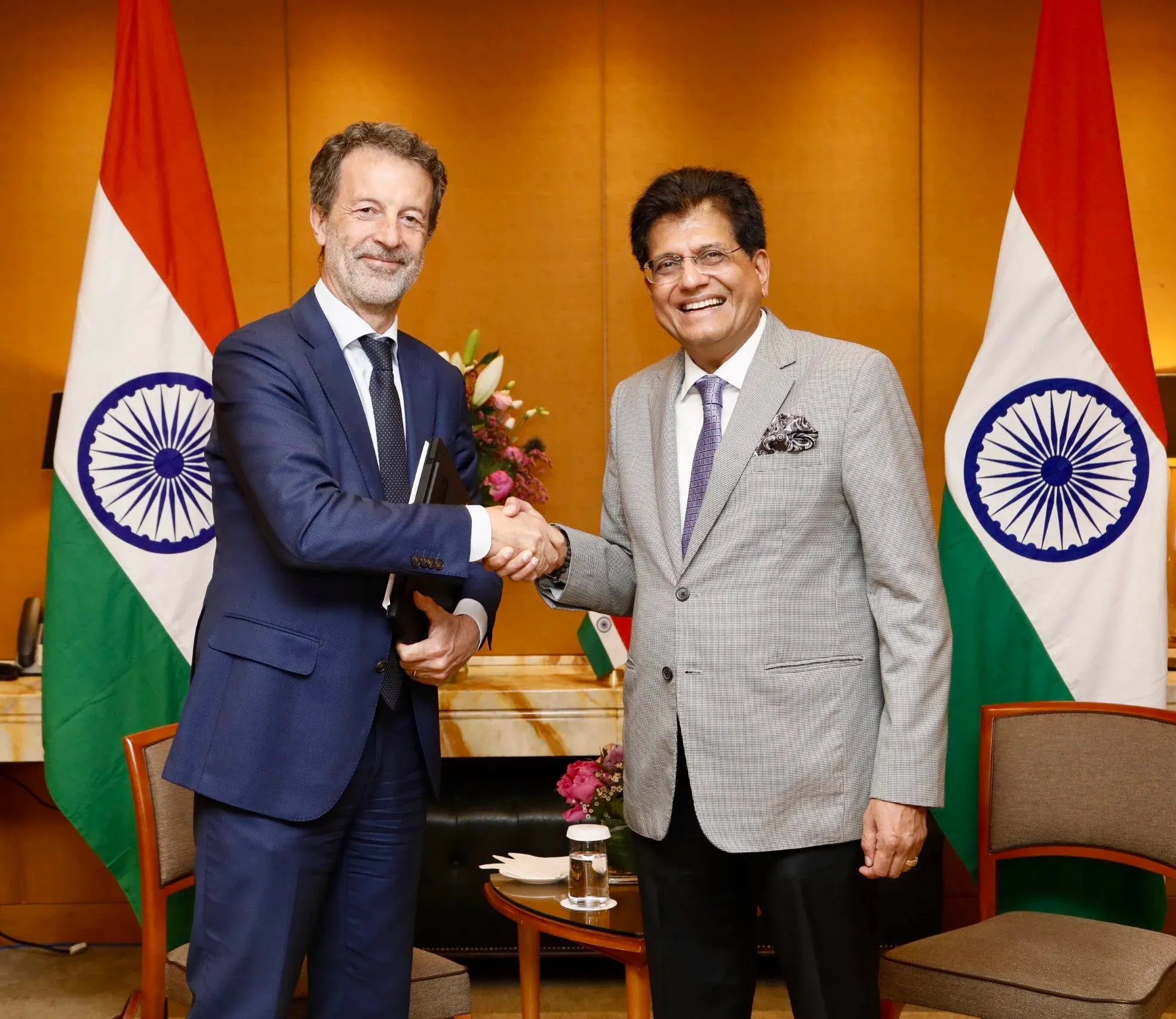 What Opportunities Did Piyush Goyal Discuss with Leading Italian CEOs?