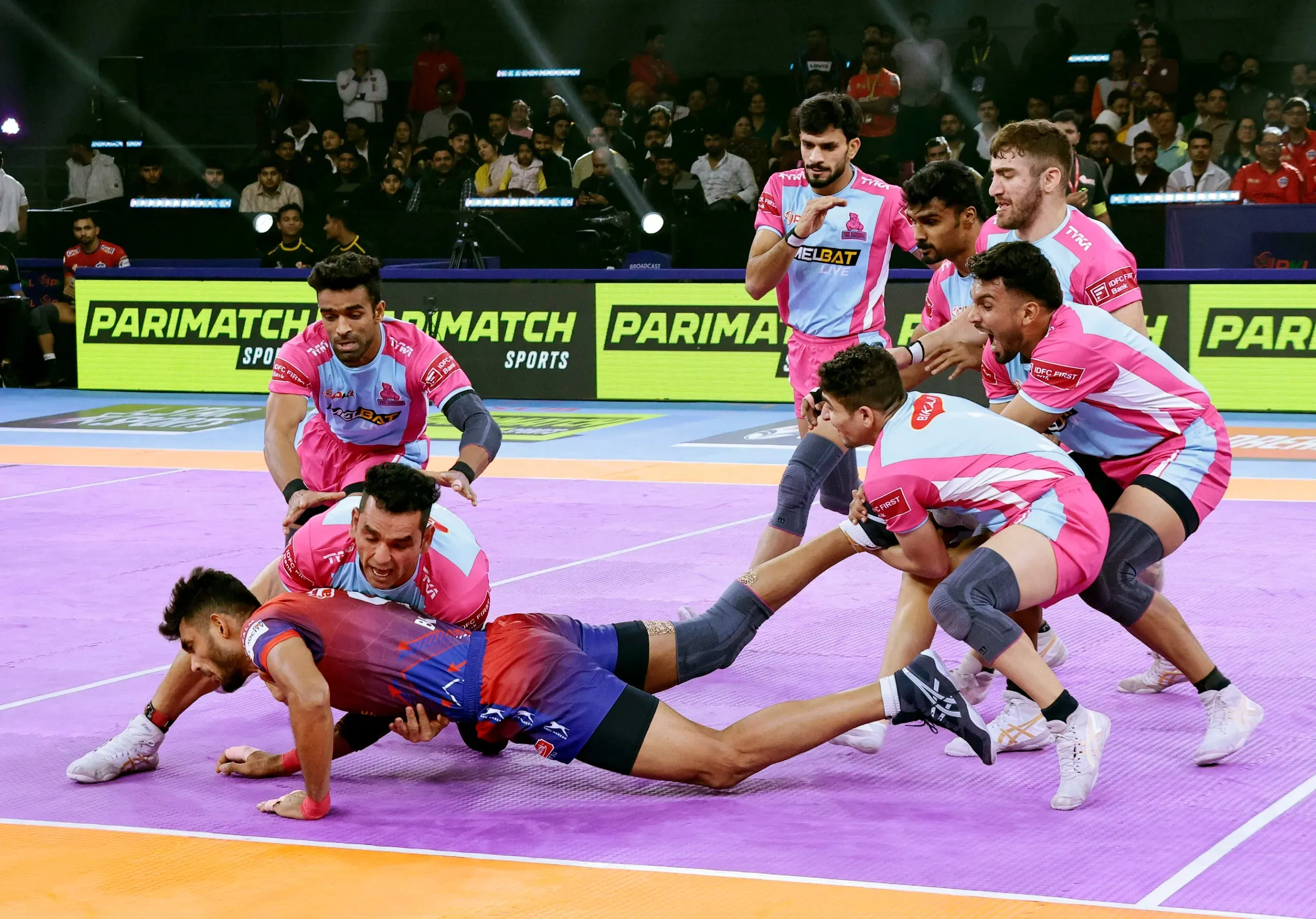 PKL Season 11: Resilient UP Yoddhas Secure Narrow Victory Against Jaipur Pink Panthers