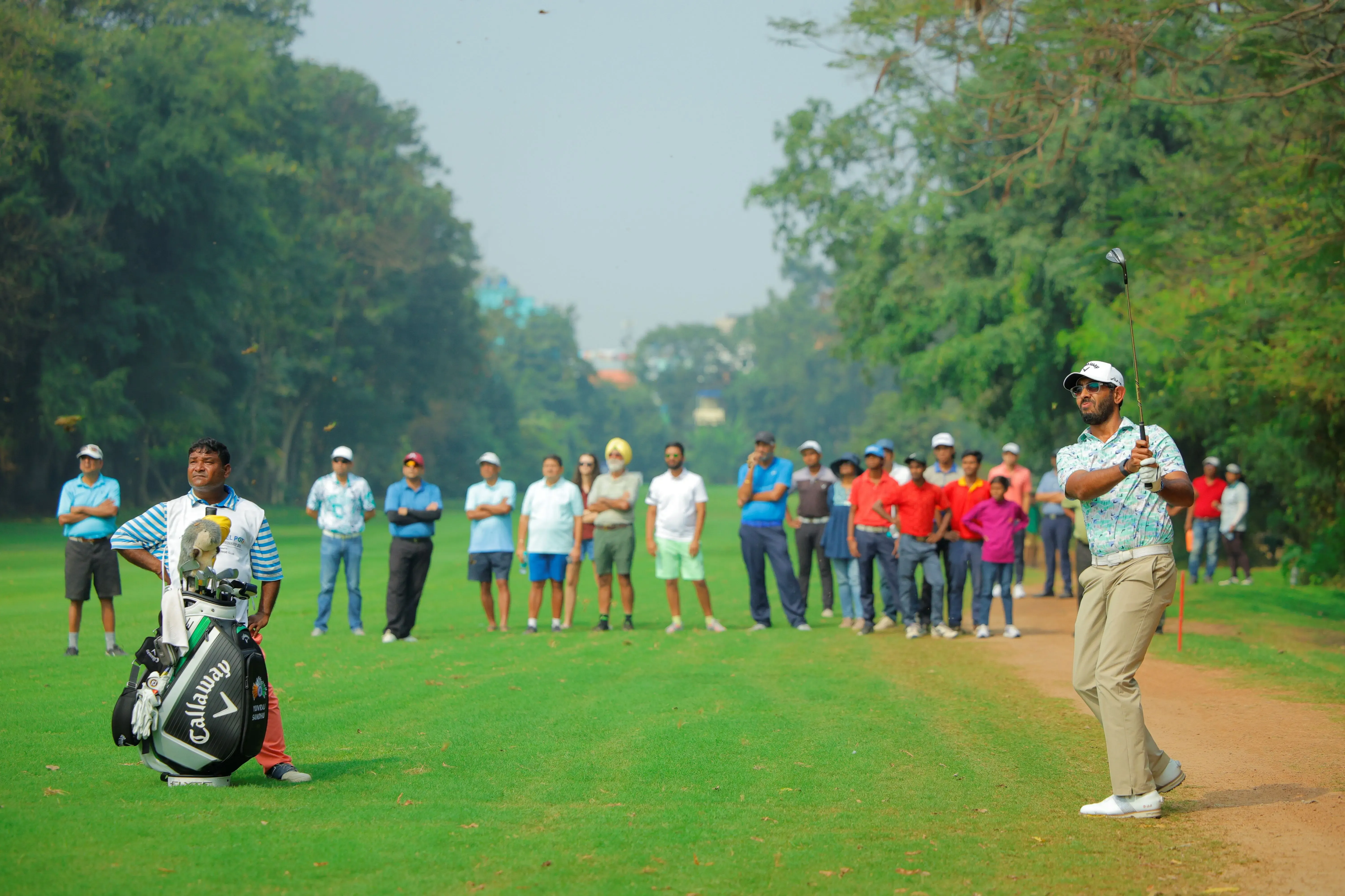 Players Championship Golf: Yuvraj Sandhu Maintains Lead with Steady 68