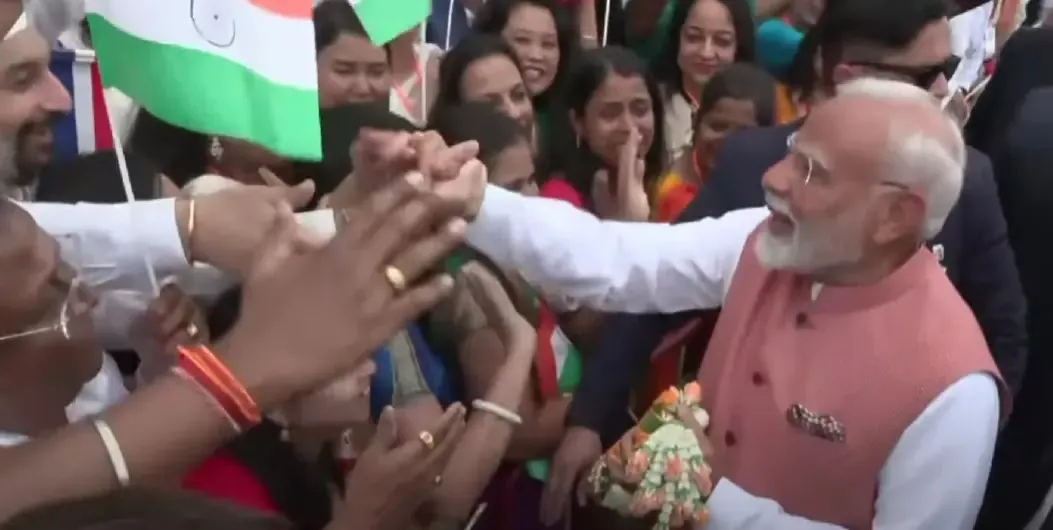 PM Modi Touches Down in Bangkok to a Joyous Reception from Indian Community