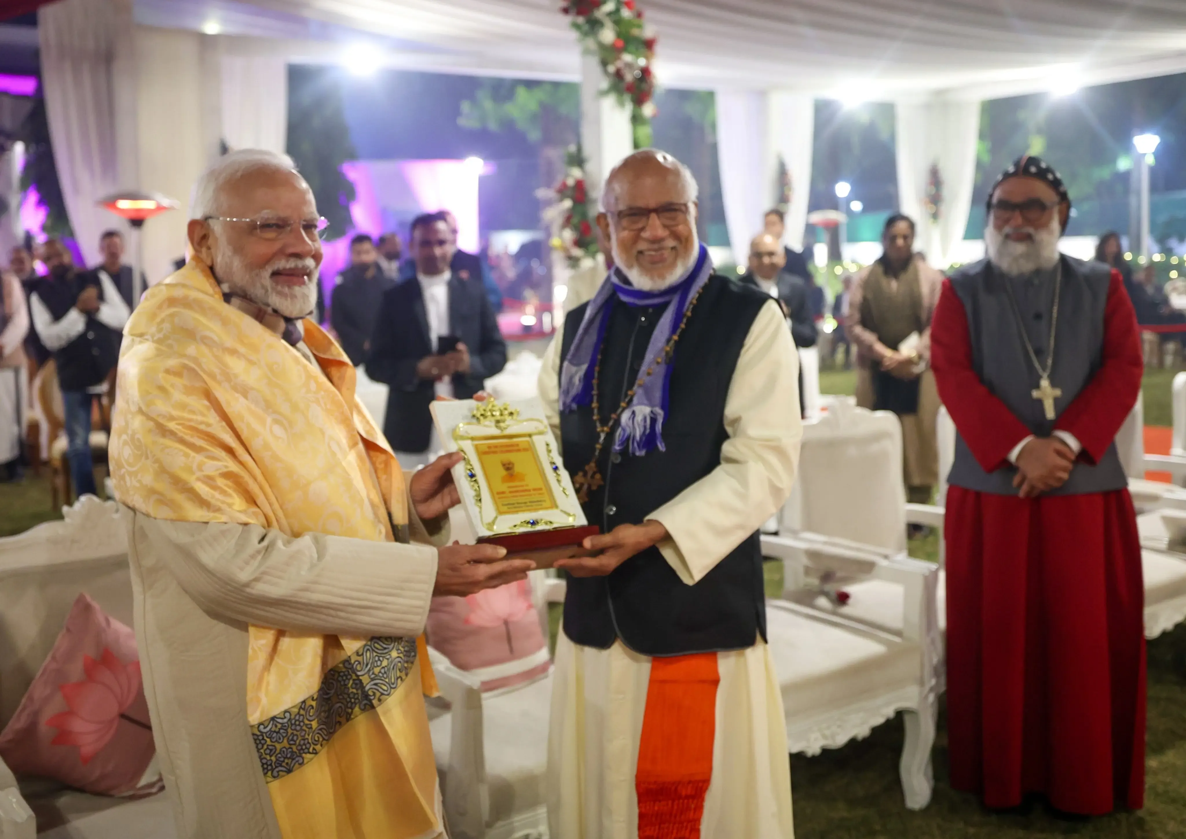 PM Modi Celebrates Christmas at Union Minister George Kurian's Residence