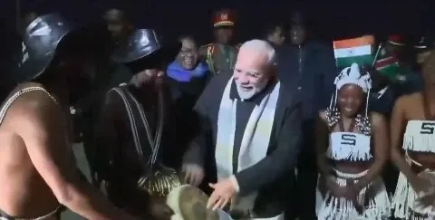 Did PM Modi Embrace Namibian Culture with Traditional Drumming in Windhoek?