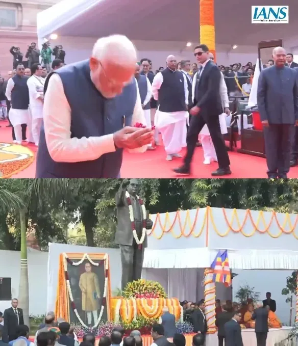 PM Modi Commemorates Ambedkar on Mahaparinirvan Diwas