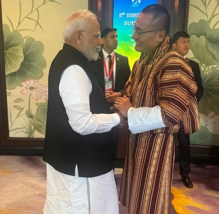 PM Modi Engages with Bhutanese PM in Thailand, Focuses on Strengthening Bilateral Cooperation