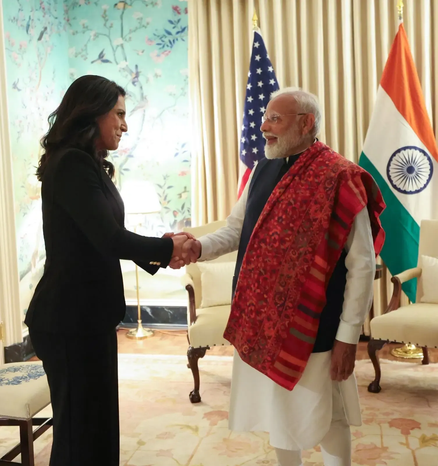 PM Modi Engages with US Intelligence Director Gabbard, Focuses on Strengthening India-US Relations