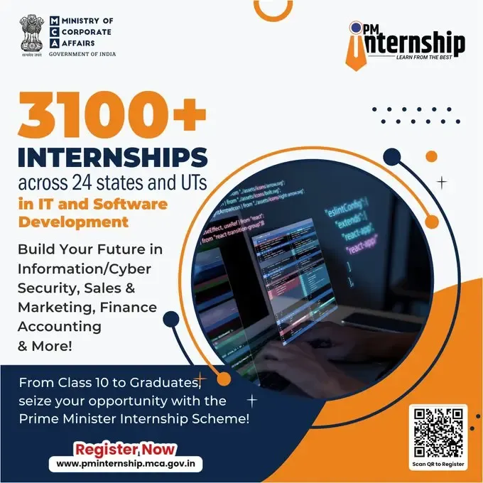 MCA Launches Over 3,100 Paid IT and Software Internships Under PMIS