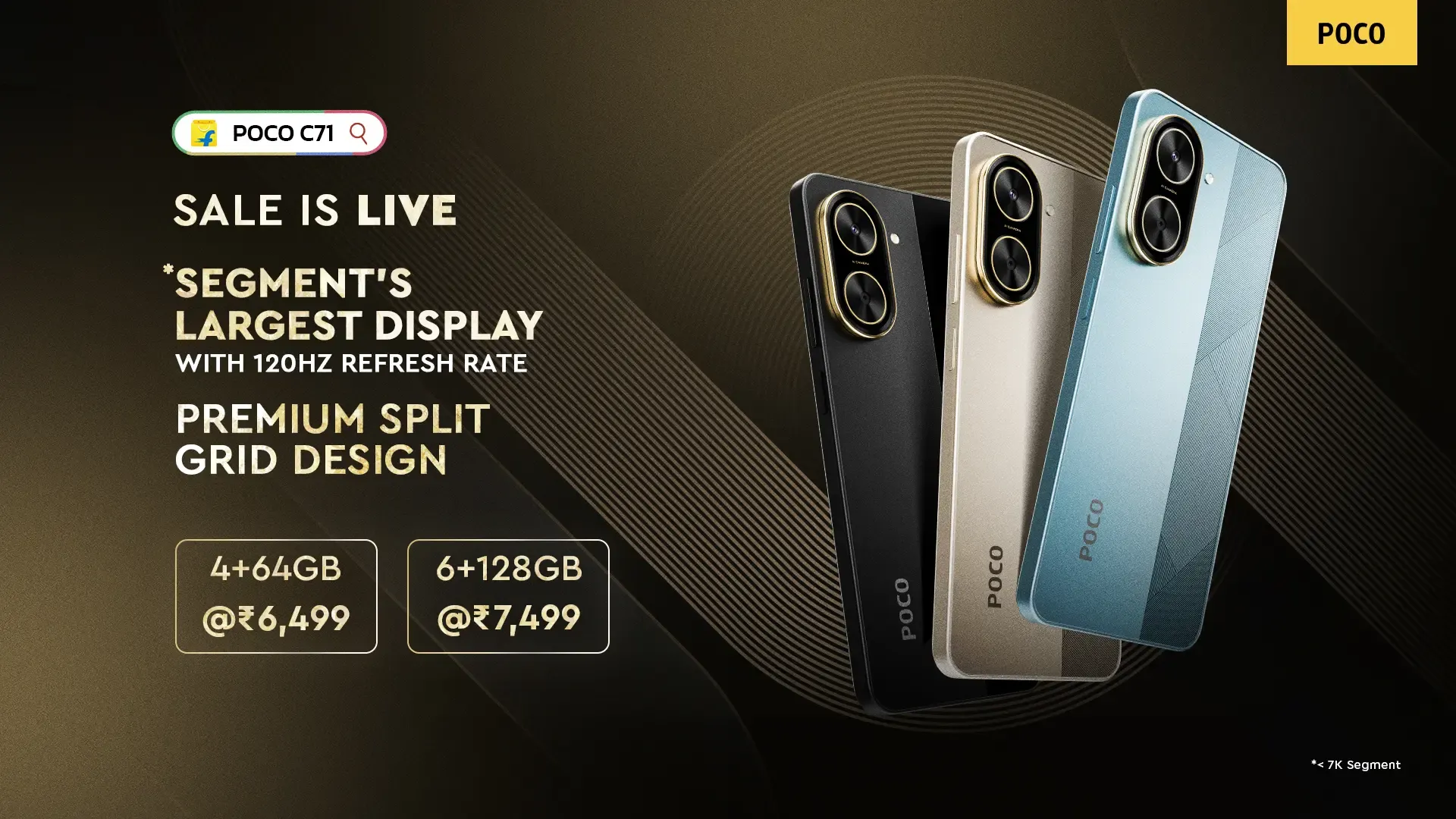 POCO C71 Launches First Sale on Flipkart at Rs 6,499