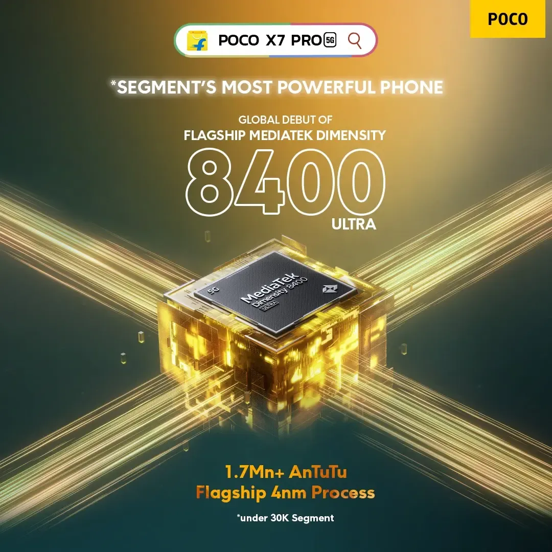 POCO X7 Pro 5G Introduces MediaTek Dimensity 8400 Ultra Chipset, Setting New Standards in the X Series