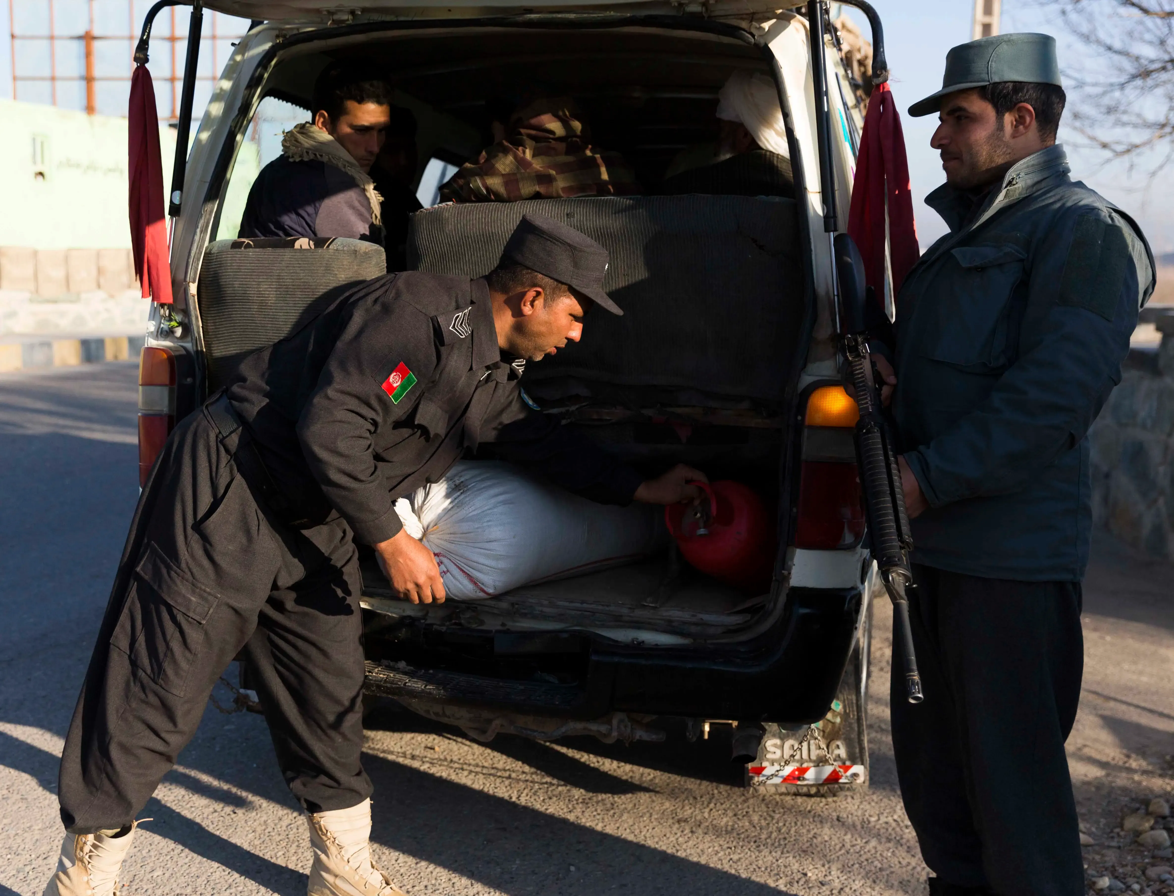 Counter-Narcotics Police Prevent Drug Smuggling in Afghanistan